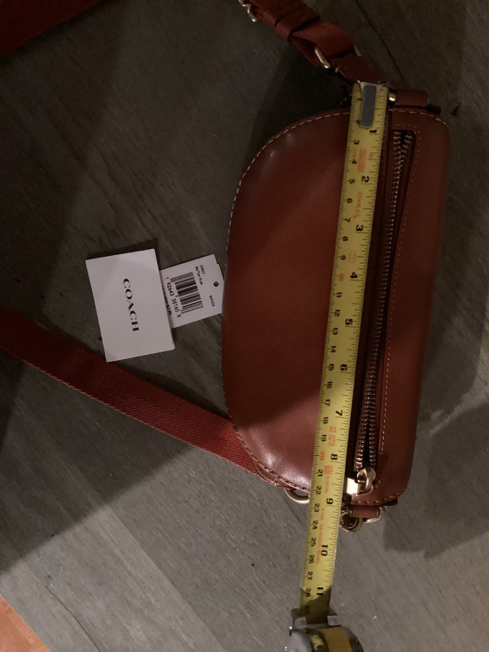 Super Rare made for Japan Coach Signature Adjustable Leather Belt Bag/Crossbody - Picture 5 of 8